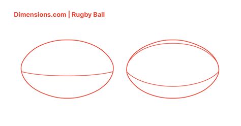 Rugby Ball Dimensions & Drawings | Dimensions.com