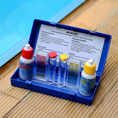Toma Swimming Pool Special Test Kit Ph Chlorine Water Quality Test Component Water Test Supplies ...