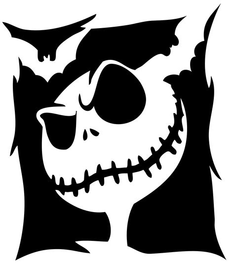 Nightmare Before Christmas: Jack Skellington (Pumpkin Stencil - Pumpkin Pattern - Pumpkin ...