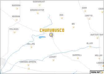 Churubusco (United States - USA) map - nona.net