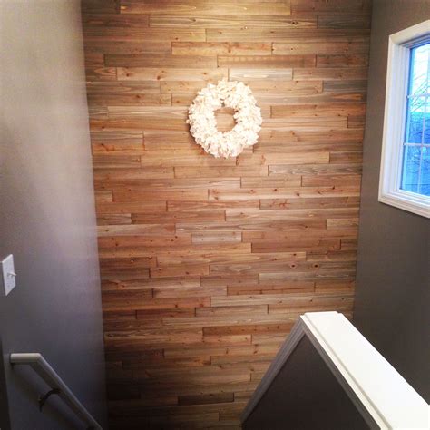 Reclaimed Cedar Plank Wall. | Plank walls, Cedar planks, Accent wall