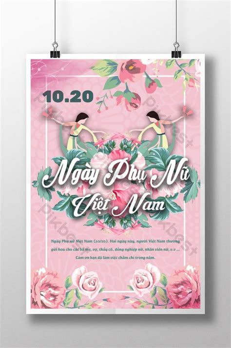 Vietnamese Women's Day Creative Poster | PSD Free Download - Pikbest