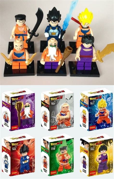 LEGO Building Toys Building Toys Dragon Ball Z Lego Moc Minifigure Training Under Master Roshi ...