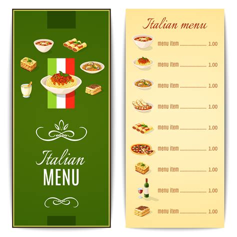 Italian Menu Template