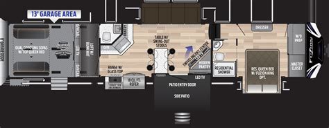 2019 5Th Wheel Toy Hauler Floor Plans - floorplans.click