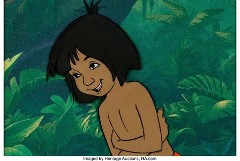 The Jungle Book Mowgli Production Cel (Walt Disney, 1967). | Jungle book disney, Disney ...