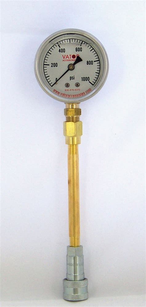 LPGA-1000 Liquid Pressure Gauge Assembly w/ 1/8'' Quick Coupler