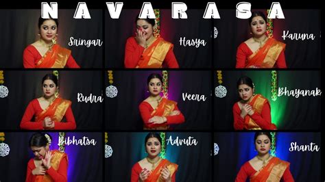 Navarasa | Nine Emotions or Expressions in Classical dance - YouTube