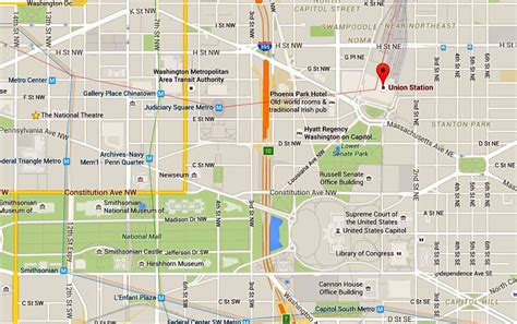 Union Station Map and Directions: Washington DC