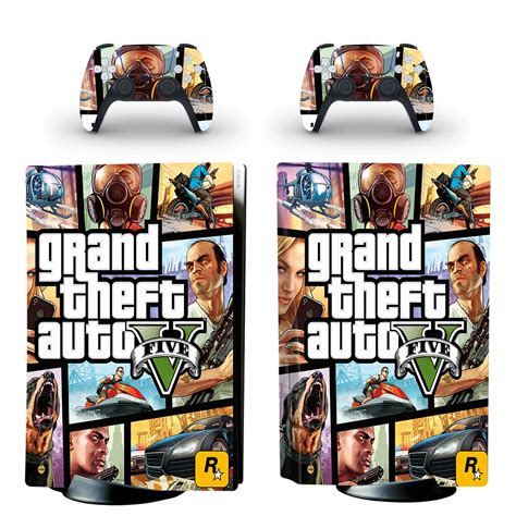 Grand-Theft-Auto-V-GTA-5-PS5-Disc-Skin-Sticker-Protector-Decal-Cover ...