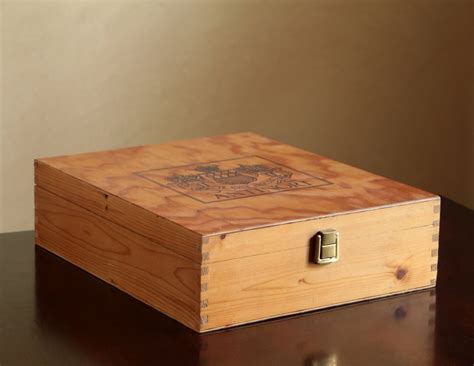 Wood wine box / natural color wooden storage box – Haute Juice