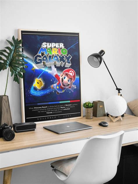 Super Mario Galaxy Poster Gaming Poster 3 Colors 1 Price - Etsy