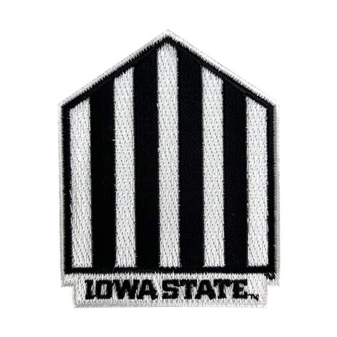 Black and White 5 Bar Iowa State Patch | ISU Book Store