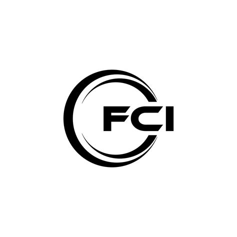 FCI letter logo design in illustration. Vector logo, calligraphy ...