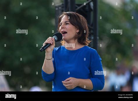 Top candidate for Chancellor Annalena Baerbock speaks in Stuttgart ...