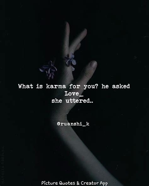 Karma love quotes.