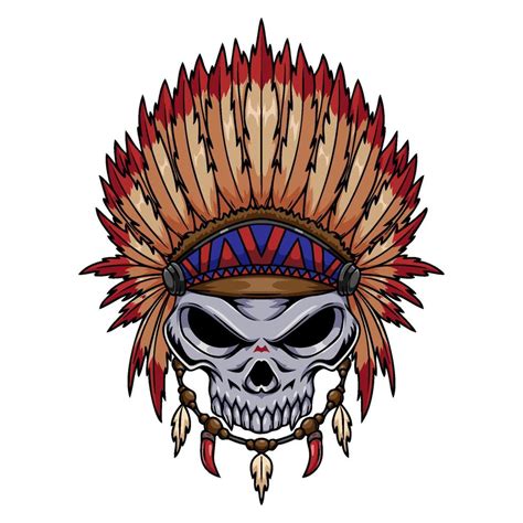 Tribal skull graphic character 22022150 Vector Art at Vecteezy