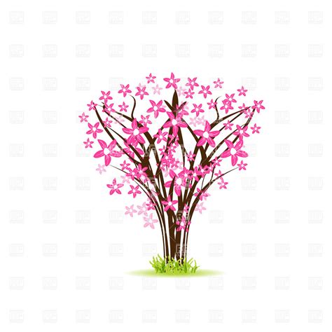 Spring flowers shrub clipart - Clipground