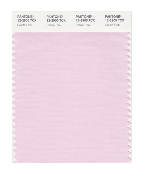 Pantone 12-2905 TCX Swatch Card Cradle Pink – Design Info