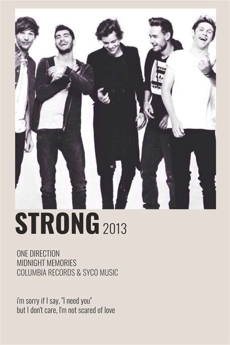 Strong by One Direction Poster