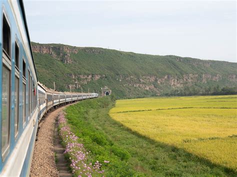 Pictures of a train ride through North Korea