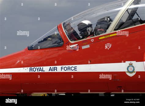 Red Arrow Pilot Stock Photo - Alamy