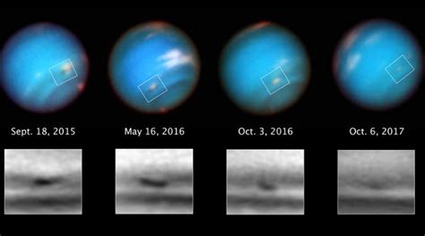 NASA’s Hubble telescope captures Neptune’s mysterious shrinking storm ...