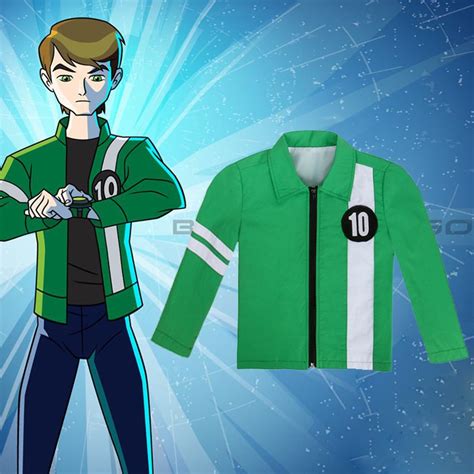 New Ben 10 Jacket for Alien Force Boys Cosplay Benjamin Kirby Tennyson ...