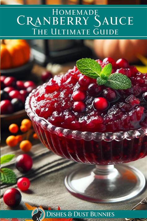 The Ultimate Guide to Making Delicious Homemade Cranberry Sauce - Dishes & Dust Bunnies