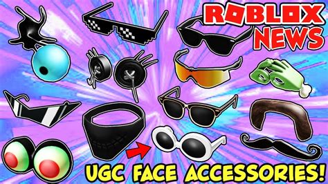 ROBLOX NEWS: UGC Face Accessories Released! - New User Generated Items Showcase - YouTube