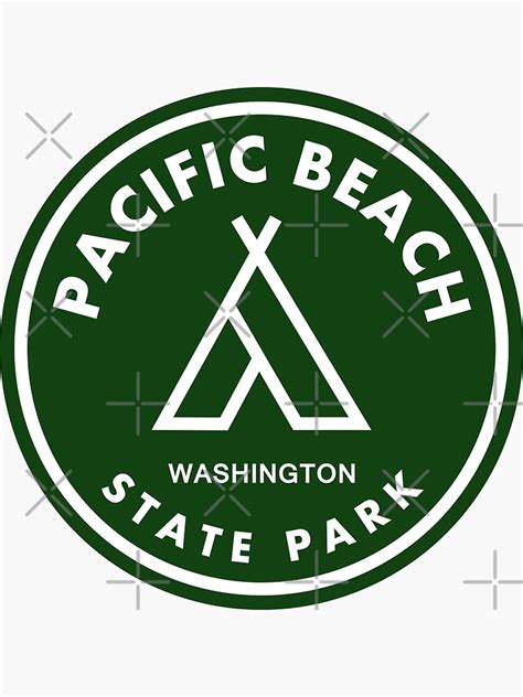"Pacific Beach State Park Washington Tent" Sticker for Sale by bivenart | Redbubble