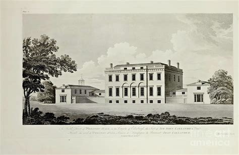 NORTH FRONT OF PRESTON-HALL, d3 Drawing by Historic Illustrations ...