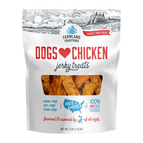 Dogs ♥ Chicken Jerky Treats - Farmland Traditions Jerky Treats for Dogs