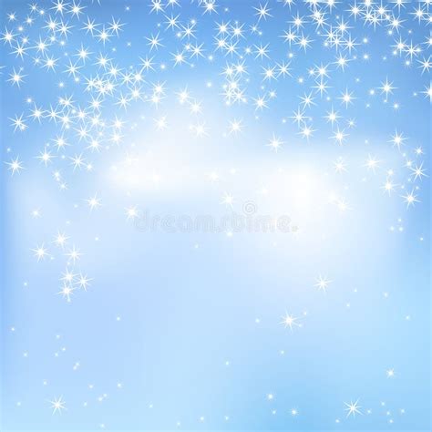 Fondo Del Extracto Del Cielo Azul Con Las Nubes Y Las Estrellas Año ...