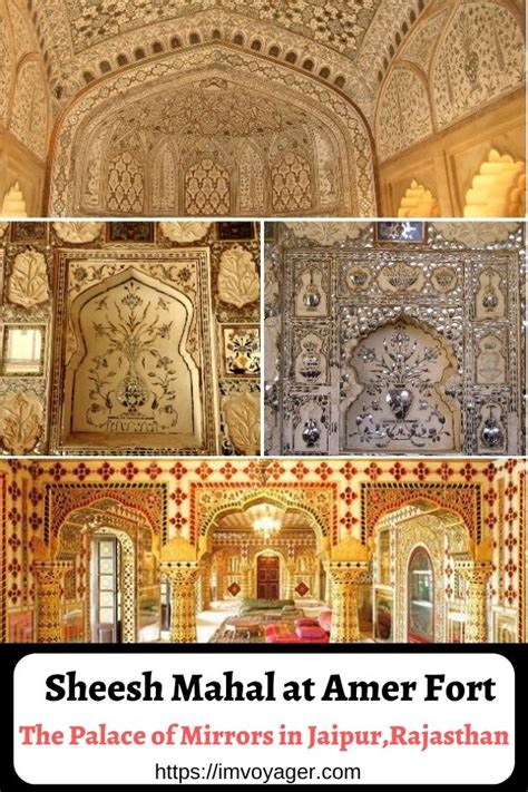 Sheesh Mahal in Amer Fort, Jaipur, Rajasthan, India