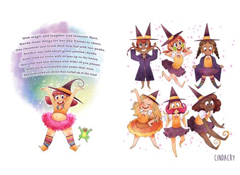 Children's Book: Wanda the Wonderful Witch (Final Pages) | Cindacry Illustration