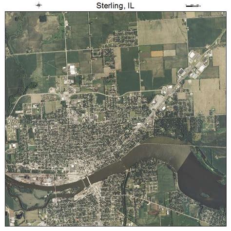 Aerial Photography Map of Sterling, IL Illinois