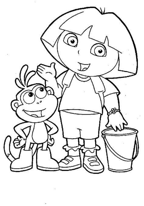 Print & Download - Dora Coloring Pages to Learn New Things