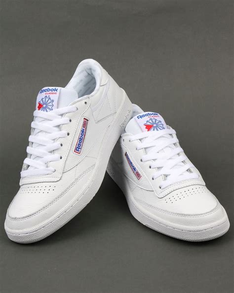 Reebok Club C 85 SO Trainers White/Solid Grey,shoes,leather,mens