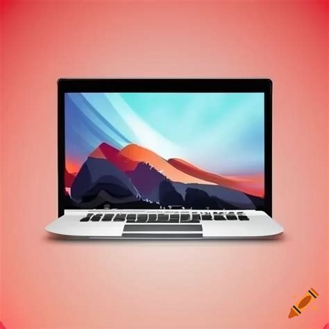 Vector illustration of a laptop screen