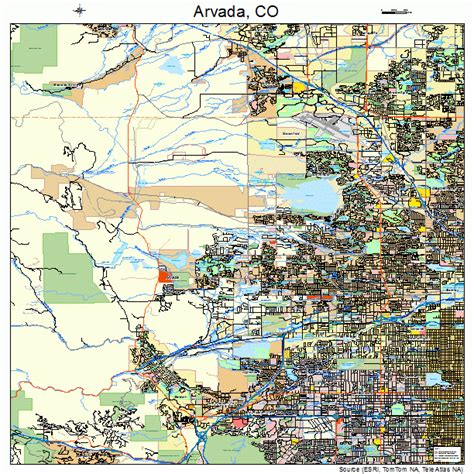 Arvada Colorado Street Map 0803455