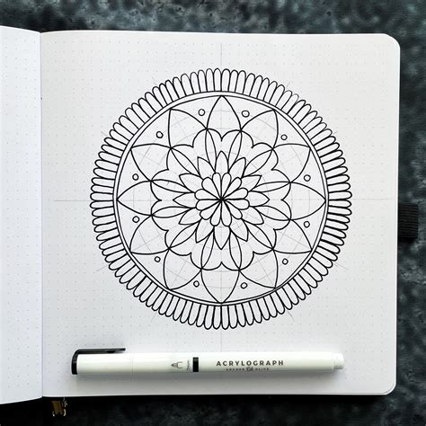 How to Draw a Mandala | Step by Step Tutorial for Beginners | Archer ...