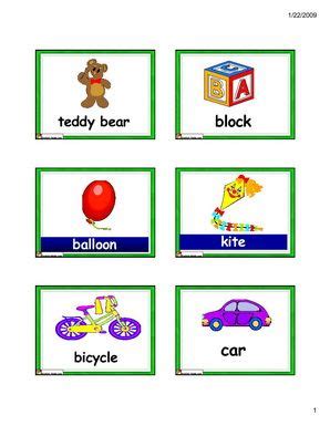 English Vocabulary Flash Card