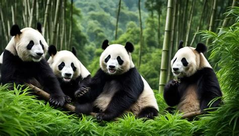 Where can giant pandas be found in the wild?