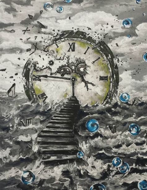 Time travel Painting by Jelena Janic | Saatchi Art