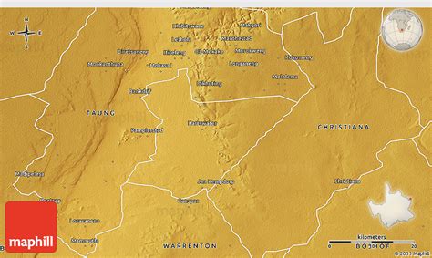 Physical 3D Map of HARTSWATER