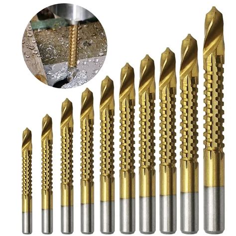 Aliexpress.com : Buy 10pcs/set Twist Drill Bit HSS Titanium Coated ...