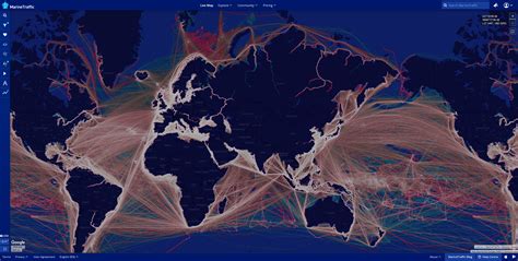 The amount of marine traffic going on! ... all that navigation going-on: & they actually arrive ...