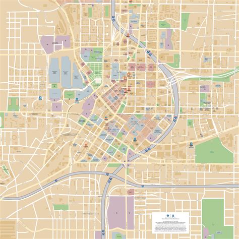 Atlanta downtown map - Ontheworldmap.com