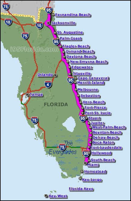 Map Of East Coast Of Florida - DIAAAART